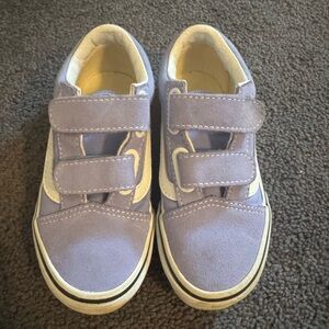 Vans Kids Lavender Velcro Sneakers
